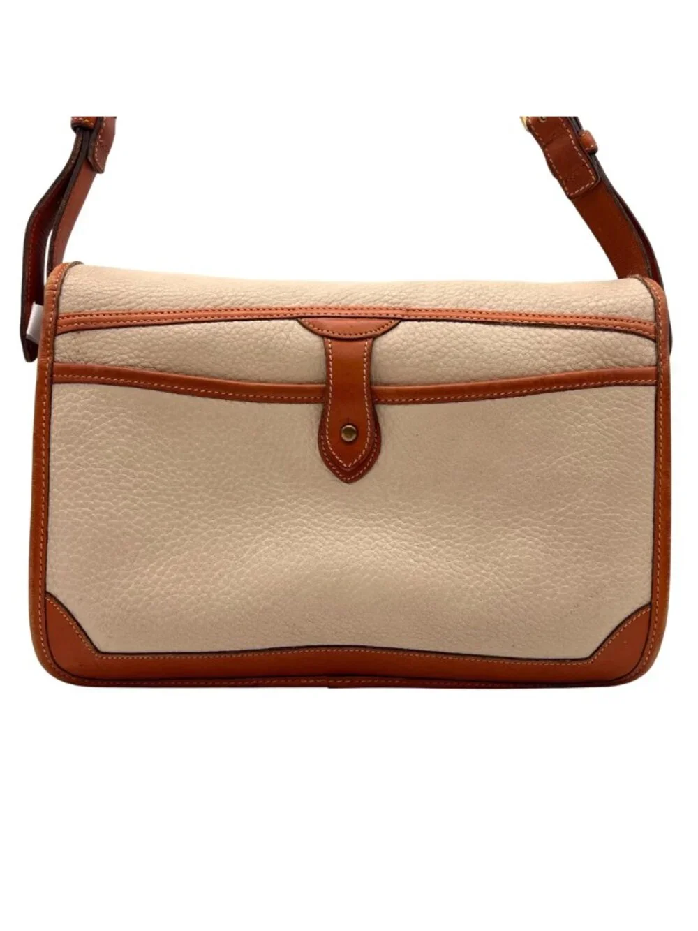 Dooney & Bourke Vintage All-Weather Leather Purse Shoulder Bag Tan Made in USA - Picture 6 of 16